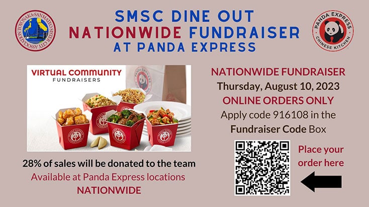 SMSC Dine Out fundraiser at Panda Express, organized by San Mateo Sister City Association.