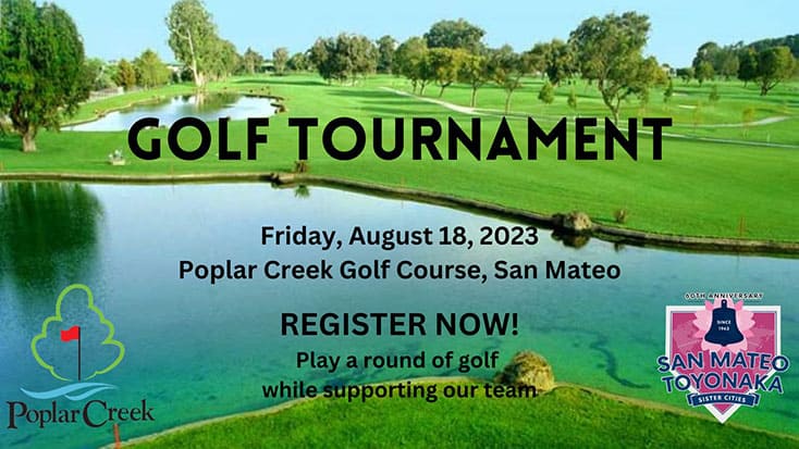 2023 San Mateo Toyonaka Golf Tournament flyer